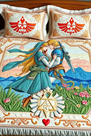 Adventure Game Loving Couple Lover Quilt Bedding Set Cute Couple Gifts