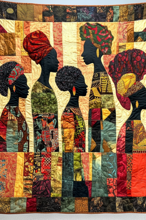 African Spirit Of The Sahara Quilt Blanket Best African American Present
