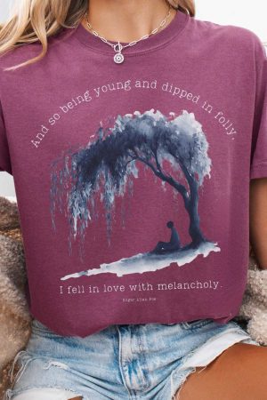 And So Being Young Edgar Allan Poe T-Shirt Gift For Girl