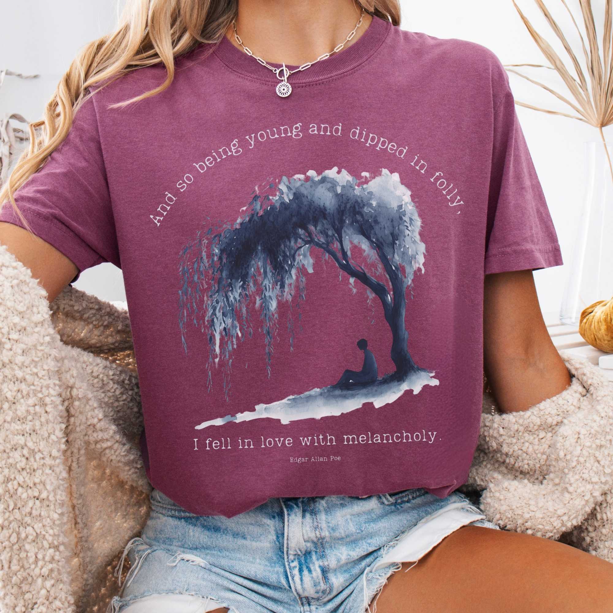 And So Being Young Edgar Allan Poe T-Shirt Gift For Girl