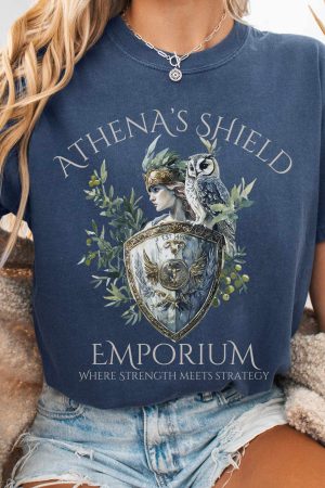 Athena'S Shield Emporium T-Shirt Best Gift For Girlfriend