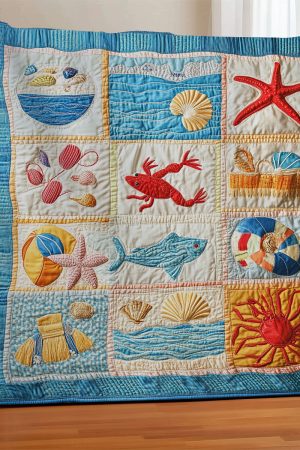 Beach Lover Quilt Blanket Unique Beach Gifts Ideas
