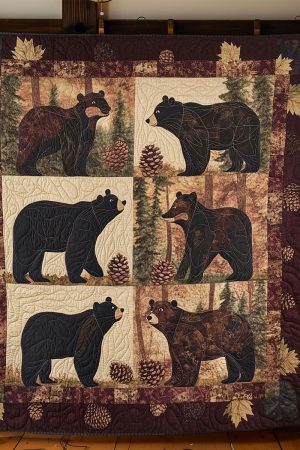 Bear Block Quilt Blanket Best Bear Gift Ideas