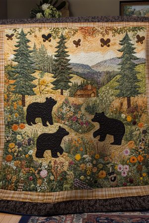 Bear Meadow Quilt Blanket Best Bear Gift Ideas