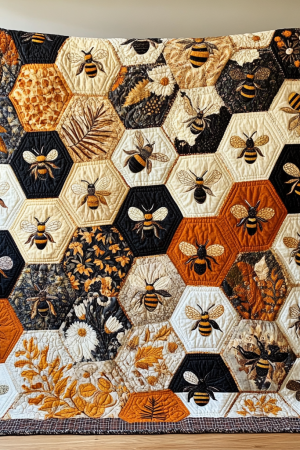Bee Quilt Blanket Bee Themed Gifts