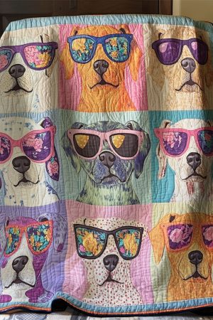 Cool Dog Gangs Quilt Blanket Best Presents For Dog Lovers
