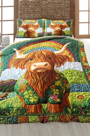 Cow Lovers Quilt Bedding Set Special Line Cute Couple Gifts