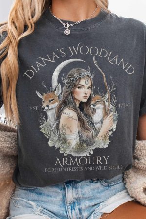 Diana'S Woodland Armoury T-Shirt Perfect Gift For Girlfriend