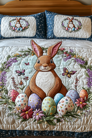 Easter Quilt Bedding Set Meadow Bloom Perfect Easter Gift To Send Loved Ones