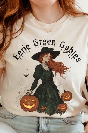 Eerie Green Gables Halloween T-Shirt Best Gift For Girl
