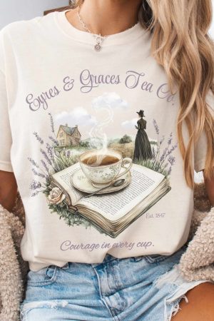 Eyres & Graces Tea Co Jane Eyre T-Shirt Gift For Women