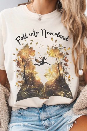 Fall Into Neverland T-Shirt Best Gift For Girl