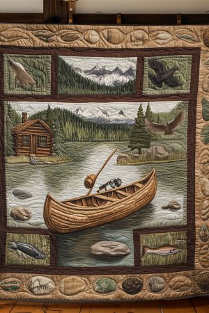 Fishing Day Quilt Blanket Fishing Father'S Day Gifts
