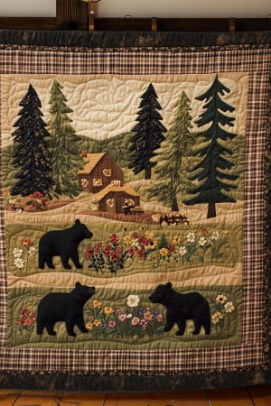 Forest Cubs Quilt Blanket Cute Blankets For Girlfriend