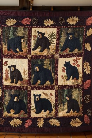 Garden Bears Quilt Blanket Bear Themed Gifts