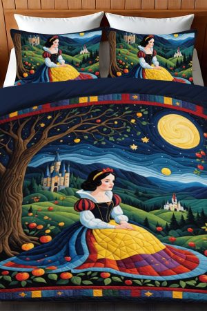 Gorgeous Princess Quilt Bedding Set Gifts For Ladies