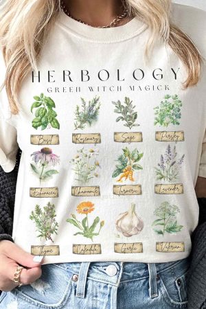 Green Witch Herbology T-Shirt Best Gift For Girl