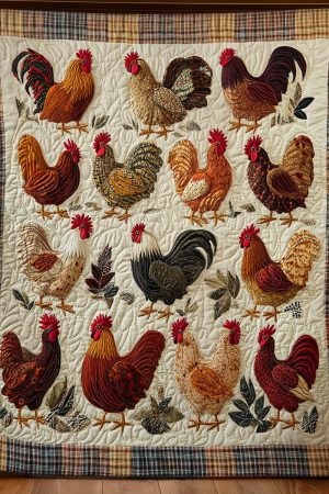 Heritage Flock Quilt Blanket Cute Gifts For Girlfriend