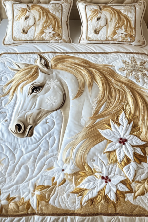 Horse Lovers Quilt Bedding Set Horse Brilliance Best Gift For Equestrian Enthusiasts