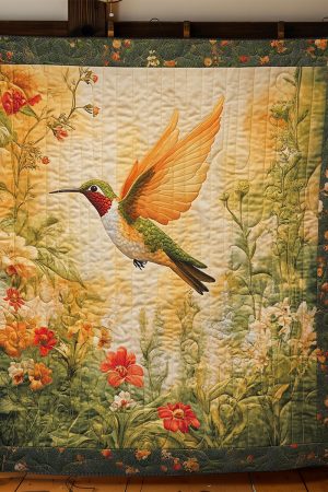 Hummingbird Haven Quilt Blanket Hummingbird Gift Ideas