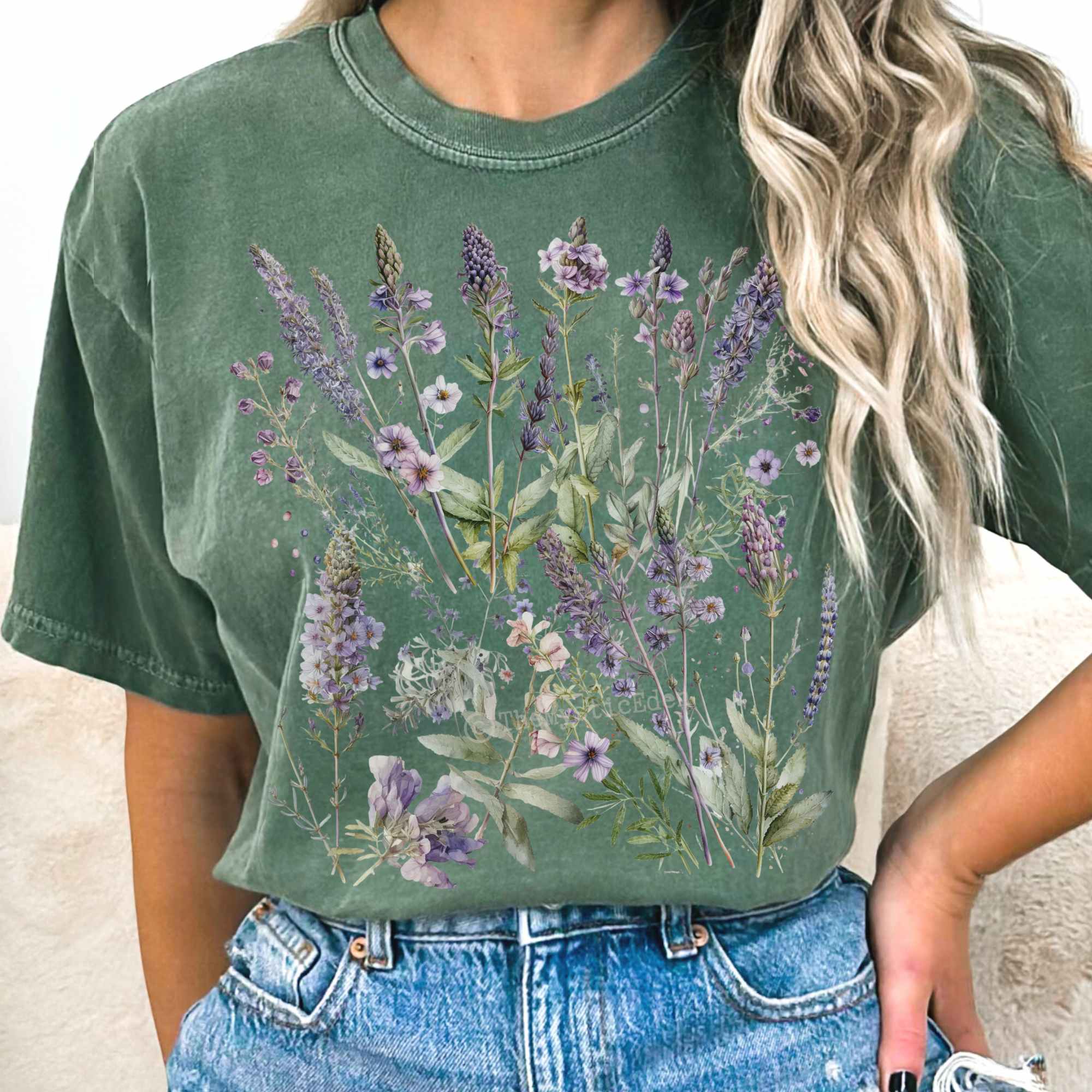 Lavender Spring Cottagecore T-Shirt Best Gift For Girlfriend