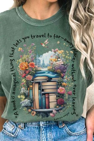 Magical Book T-Shirt Comfort Colors Best Gift For Girlfriend