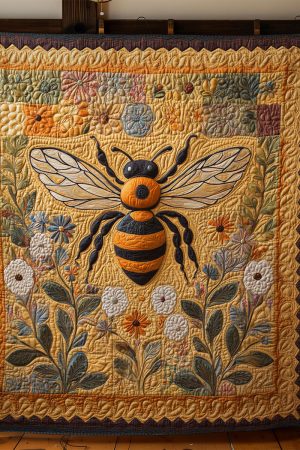 Majestic Bee Quilt Blanket Ladies Bee Gifts