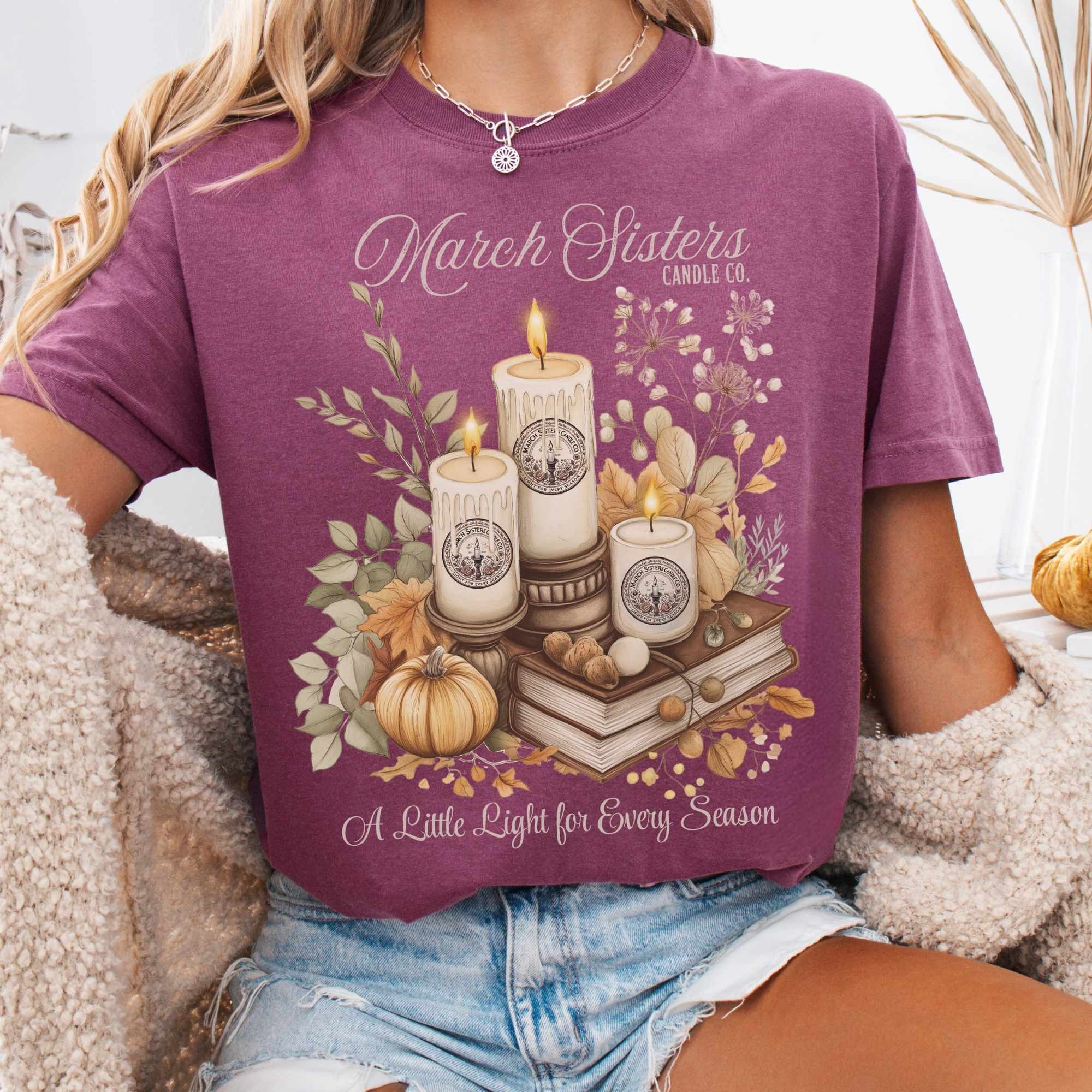March Sisters Candle Co Little Women T-Shirt Best Gift For Girlfriend