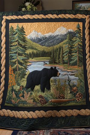Mountain Bear Quilt Blanket Gift Ideas For Bear Lovers