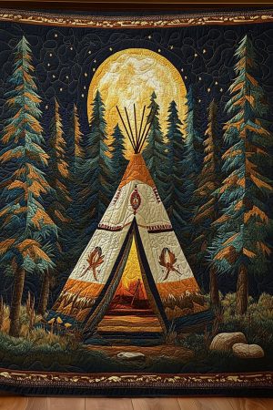 Mystic Teepee Quilt Blanket Cute Presents For Girlfriend