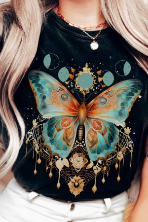 Mystical And Whimsical Butterfly T-Shirt Gift For Women