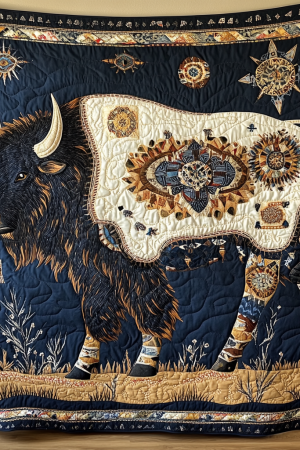 Native American Mystic Buffalo Legacy Quilt Blanket Native American Gift Ideas