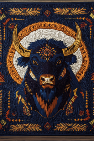 Native American Mystic Buffalo Legacy Quilt Blanket Native American Themed Gifts