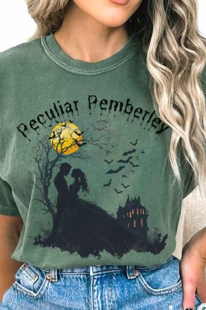 Peculiar Pemberley Pride & Prejudice Halloween T-Shirt Gift For Women