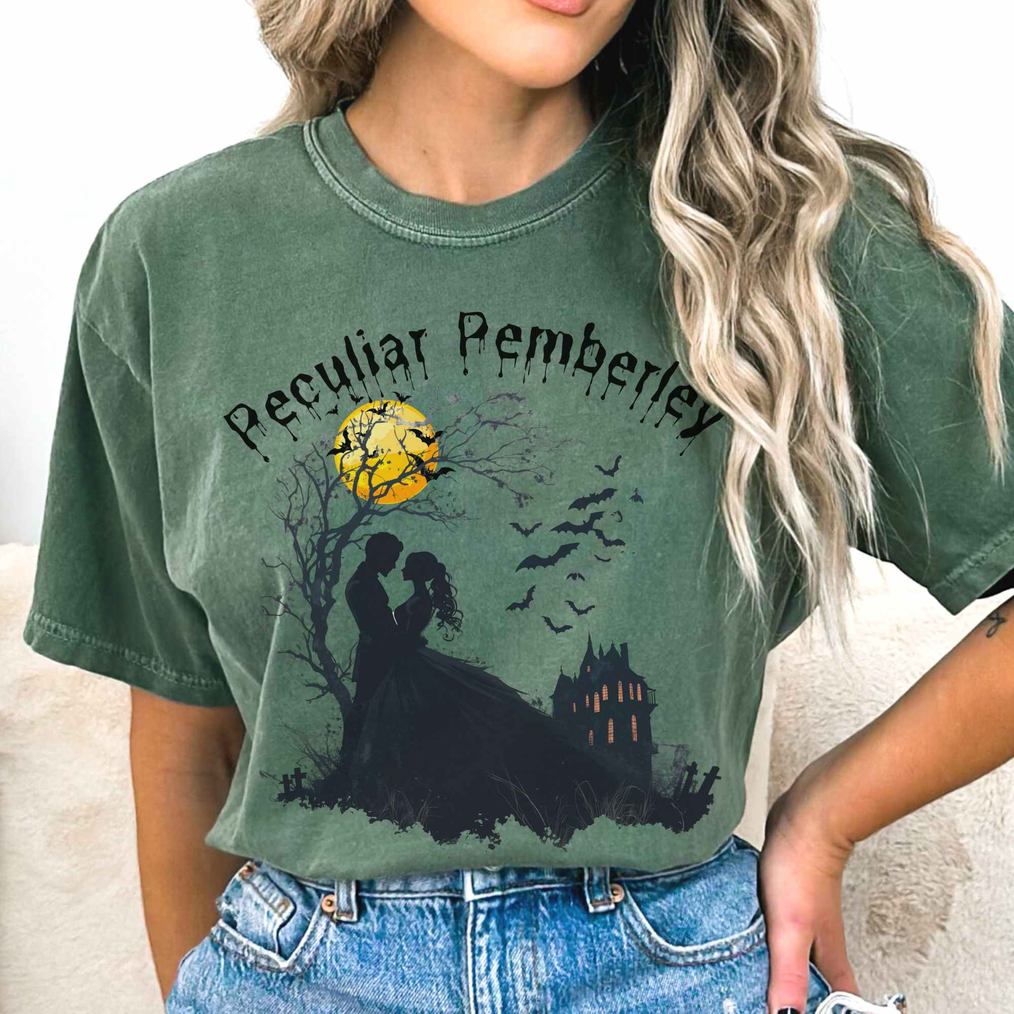 Peculiar Pemberley Pride & Prejudice Halloween T-Shirt Gift For Women