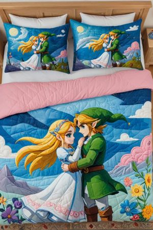 Personalized Adventure Game Couple Quilt Bedding Set Gift Experiences For Couples