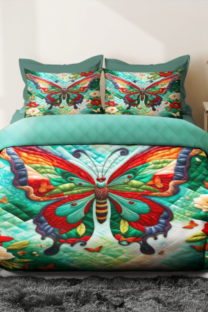 Personalized Butterfly Quilt Bedding Set Best Gift Ideas