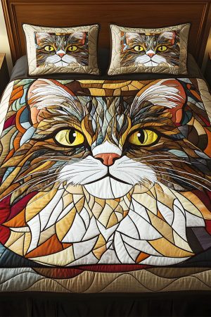 Personalized Cat Lovers Quilt Bedding Set Special Line Persian Cat Design Unique Gift Ideas