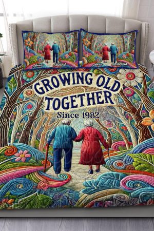 Personalized Couple Quilt Bedding Set Special Line Gift Experiences For Couples