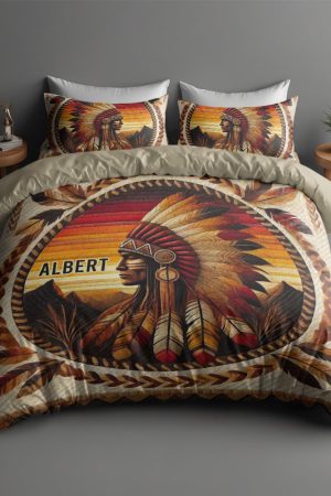 Personalized Native American Culture Lovers Quilt Bedding Set Special Line Best Gift For Native America