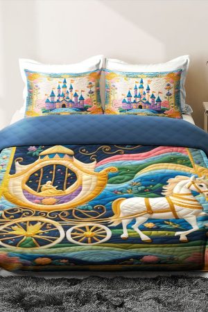 Princess Quilt Bedding Set Gift For Her