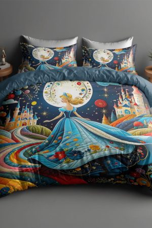Princess Quilt Bedding Set Gifts For Ladies