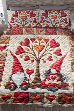 Romantic Couple Heart Quilt Bedding Set Special Line Gift Experiences For Couples