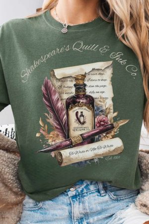Shakespeare'S Quill & Ink Co. T-Shirt Gift For Women