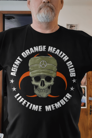 Skull Agent Orange Health Club Lifetime Member Shirt Veterans Day Gifts For Dad