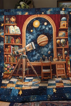Space Library Quilt Blanket Cute Gifts For Girlfriend