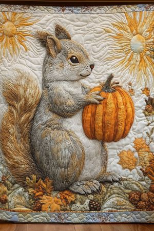 Squirrel Bounty Quilt Blanket Cute Presents For Girlfriend