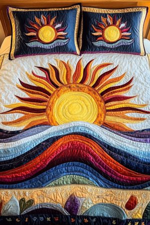 Sunshine Quilt Bedding Set Radiant Days Best Gift For Bright And Cheerful Spaces