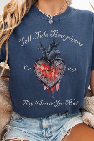 Tell-Tale Timepieces Poe T-Shirt Gift For Women