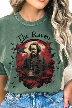The Raven Edgar Allan Poe T-Shirt Gift For Women